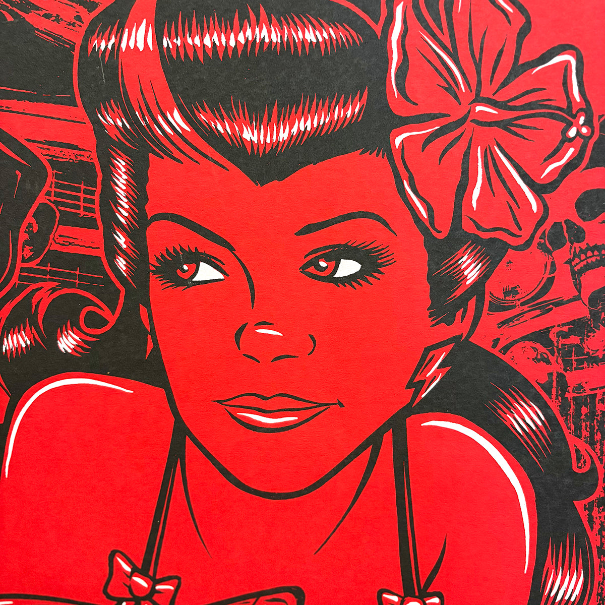 Hot Rod Girl - Original Screen Print
