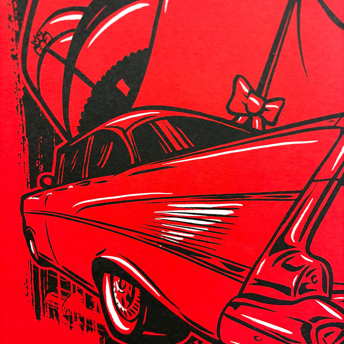 Hot Rod Girl - Original Screen Print