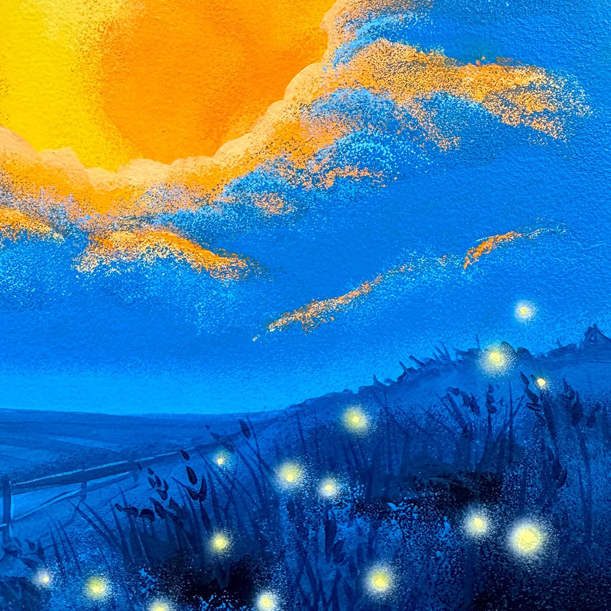 Over The Moon - Inktober 2025 - 14x18