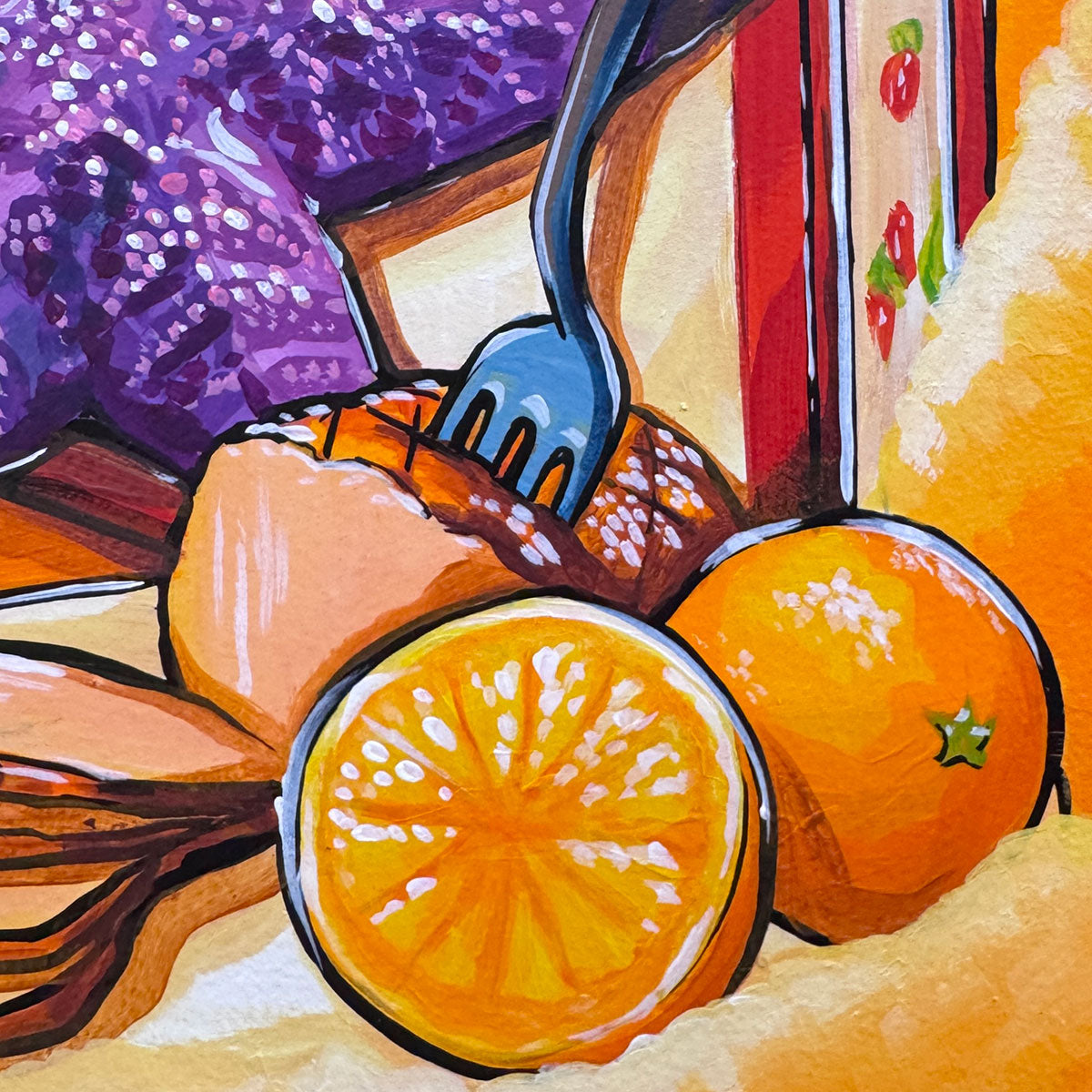 Still Life with Starfish and Coffee - Inktober 2025 - 12x16