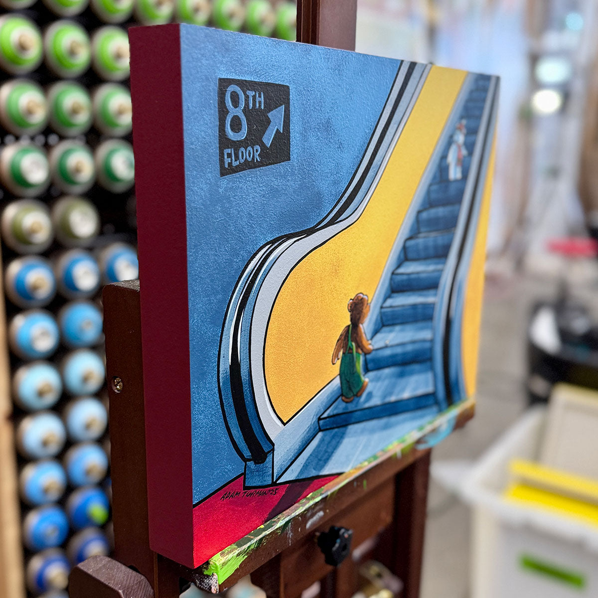 8th Floor - Inktober 2025 - 16x12