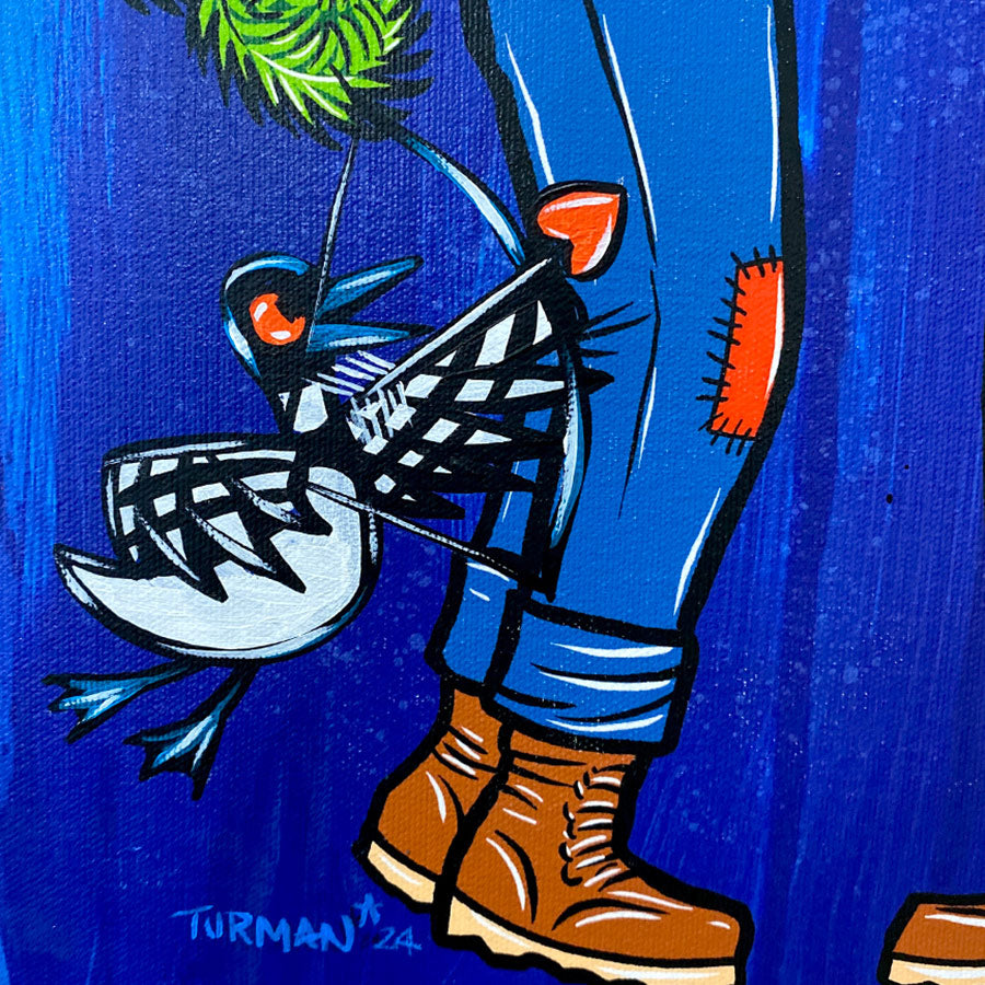 Lumberjacks - Embellished Canvas Print