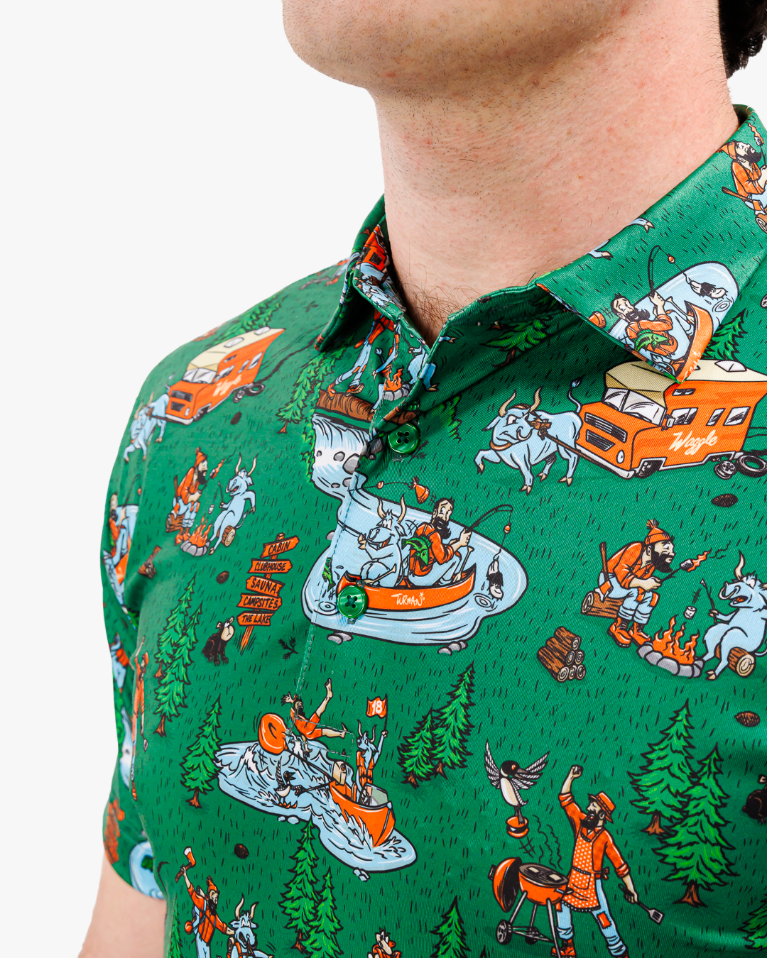 Waggle Men's Golf Polo