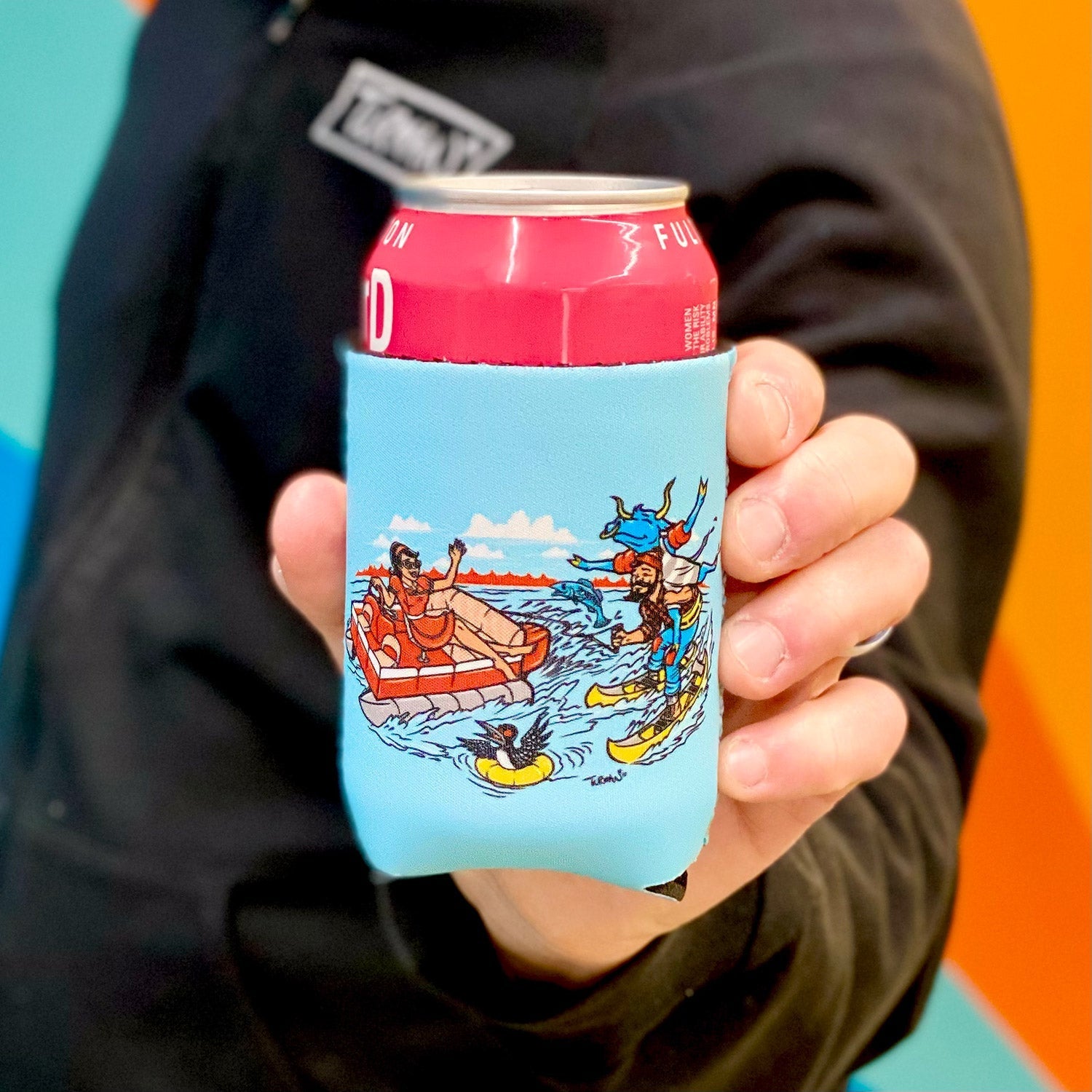 Pontoon Daze Can Cozy