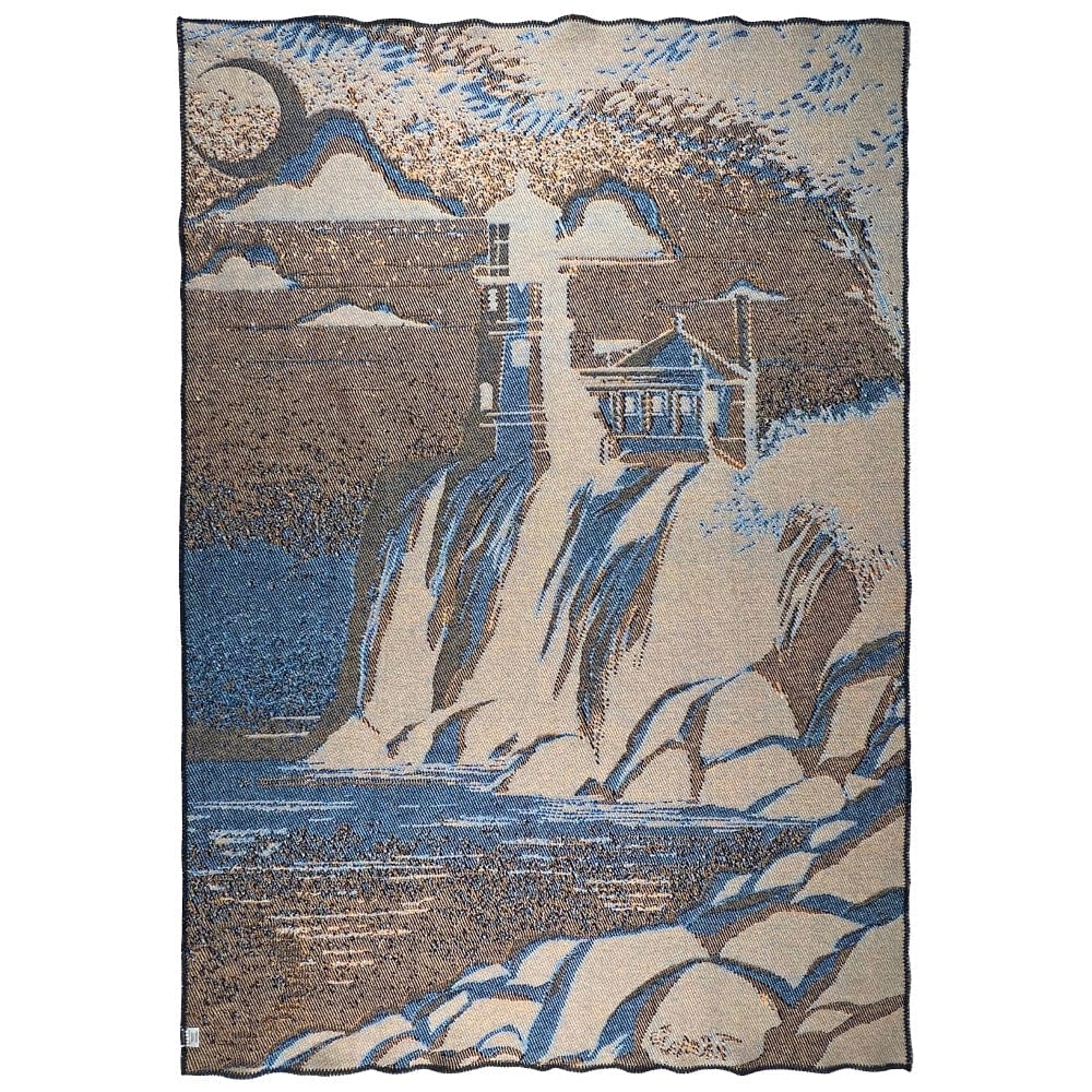 Premium Minnesota lighthouse wool blanket