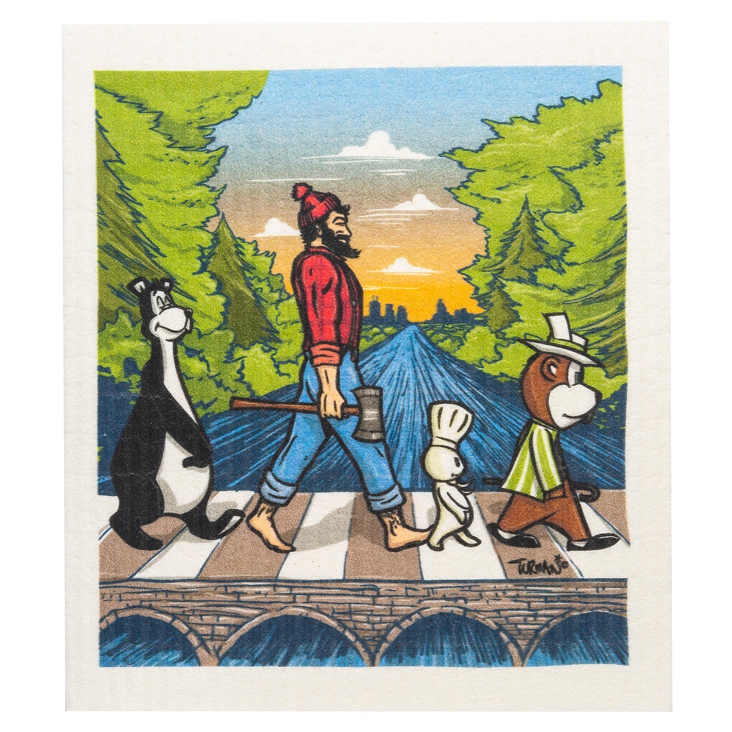 MN Abbey Road Swedish Dishcloth