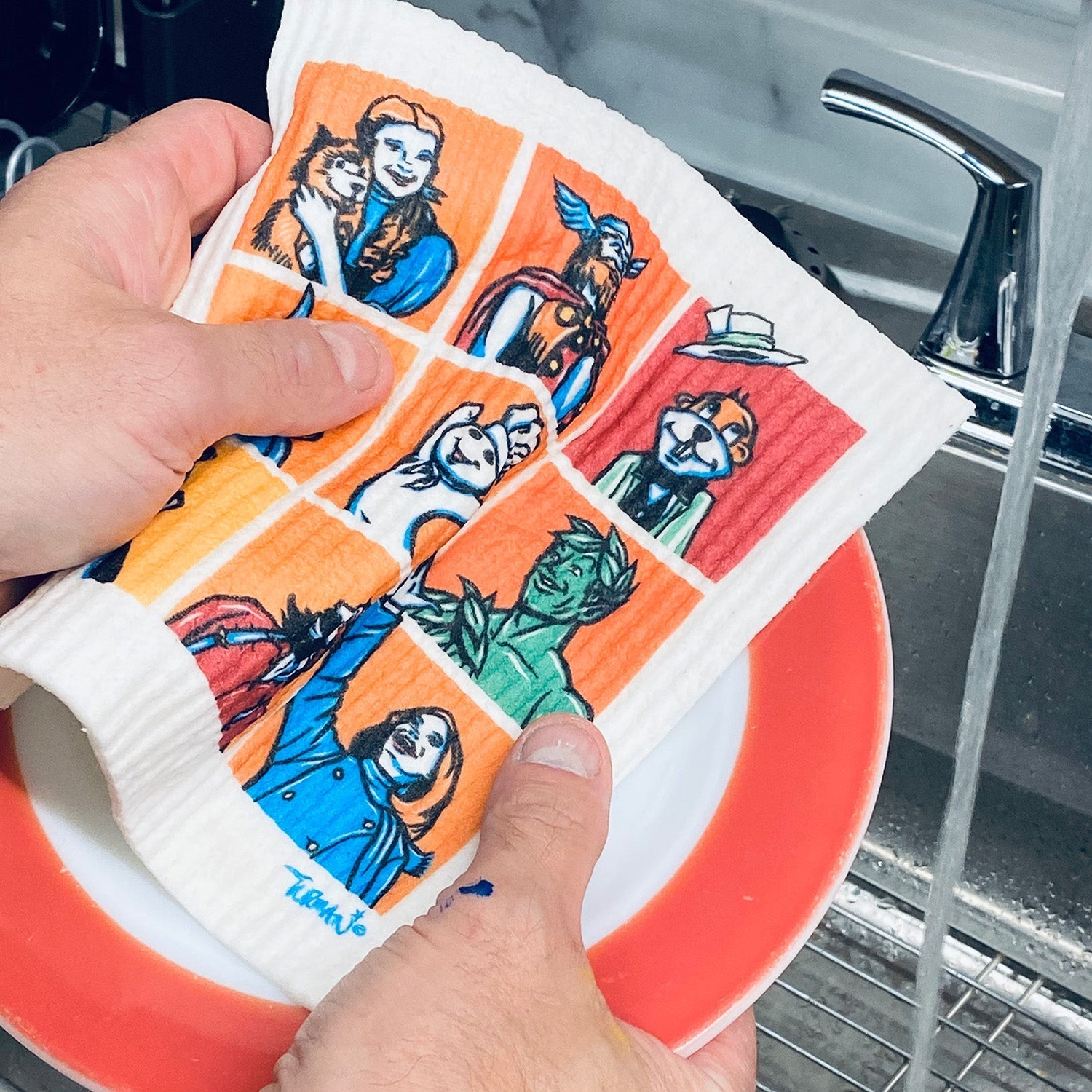 MN Abbey Road Swedish Dishcloth