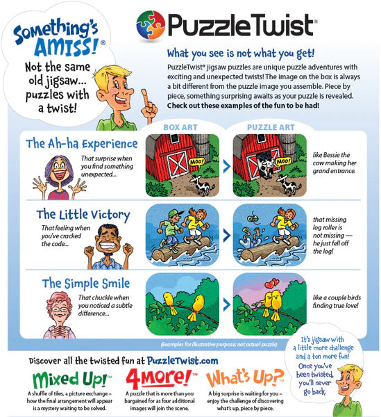 Peace Love Bikes Books Puzzle