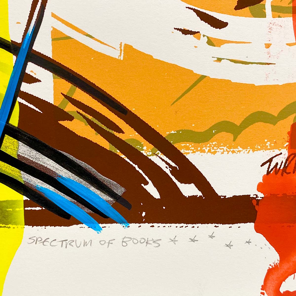 Spectrum of Books - Painted Test Print