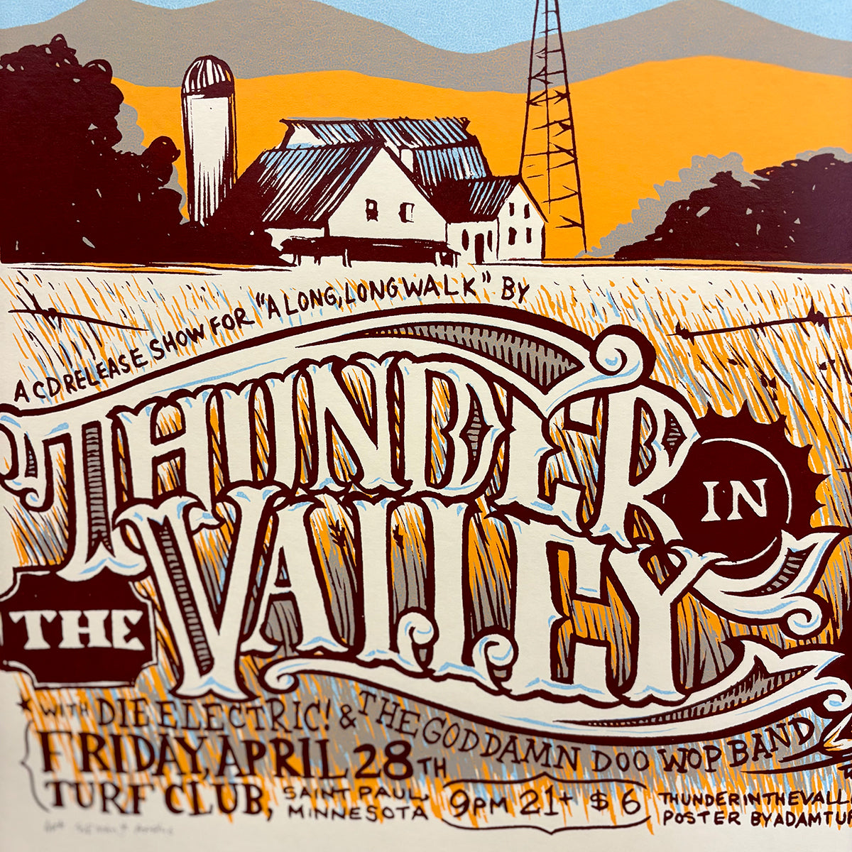 Thunder in the Valley - Original Screen Print