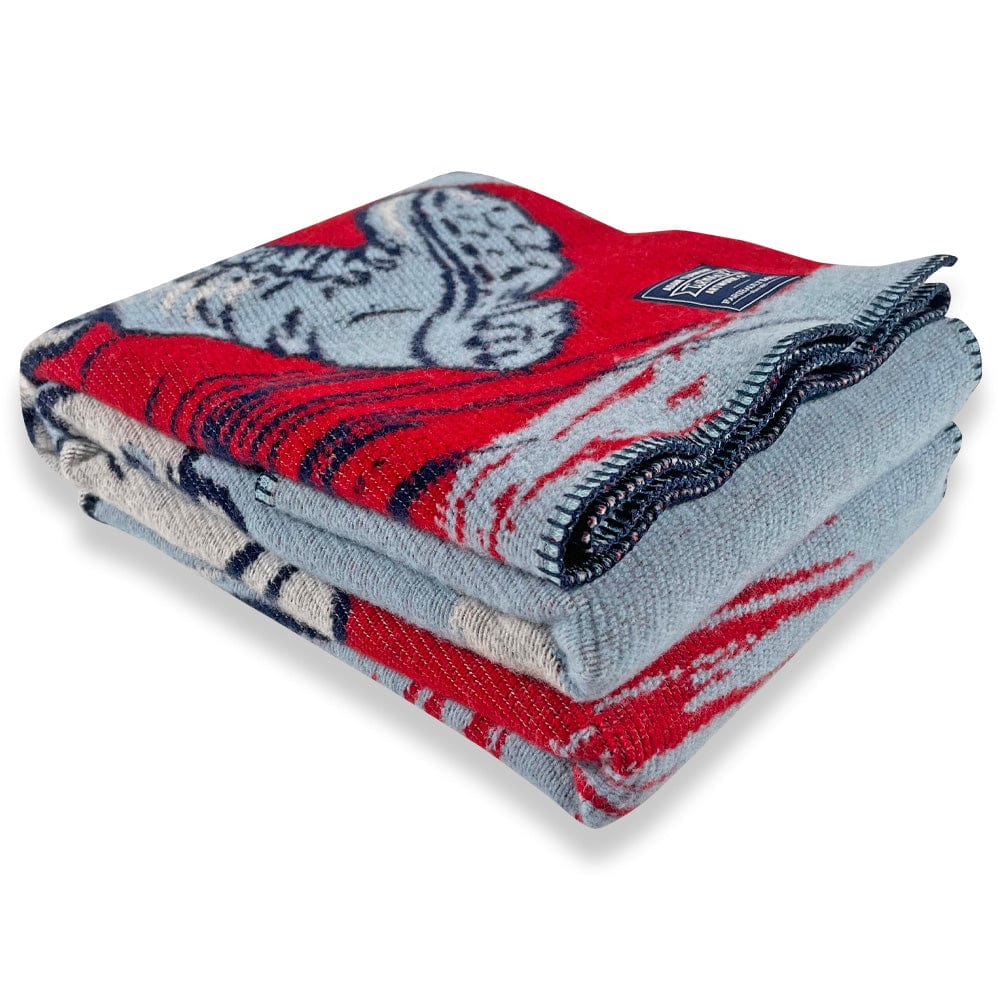 Paul Bunyan & Babe Wool Throw Blankets Minnesota