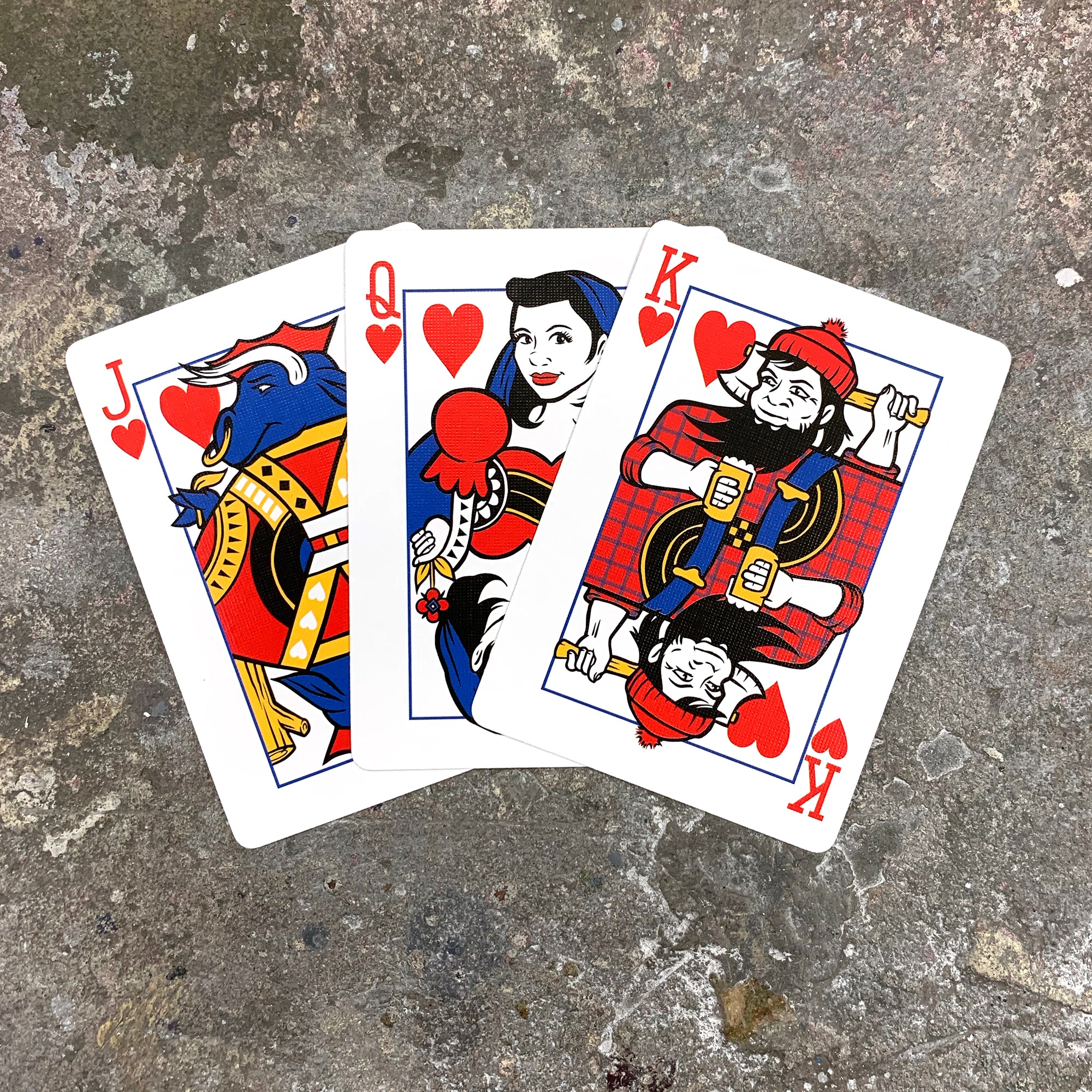 Paul and Babe, Timber! Playing Cards