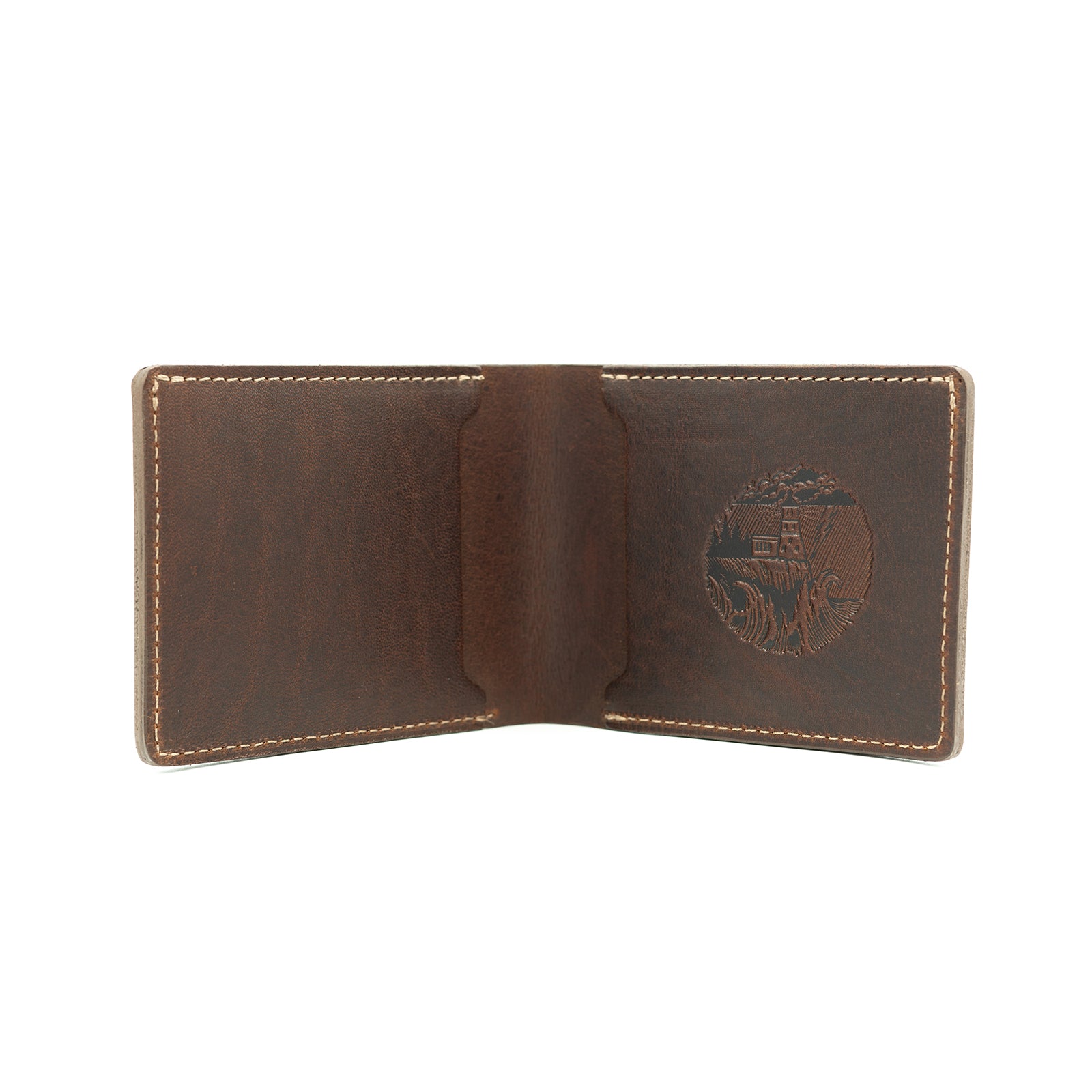 Classic men’s leather billfold wallet from Minnesota artisan