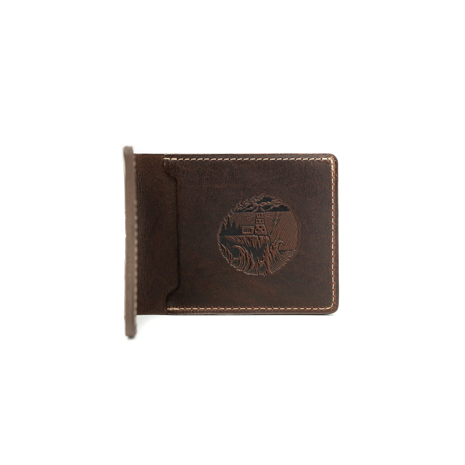 Stylish Minnesota leather billfold wallet handcrafted locally