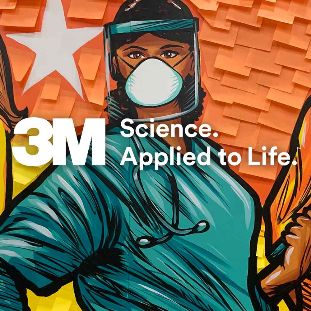 Adam Turman 3M Science Applied to Life Extreme Post-it Mural for 3M Open
