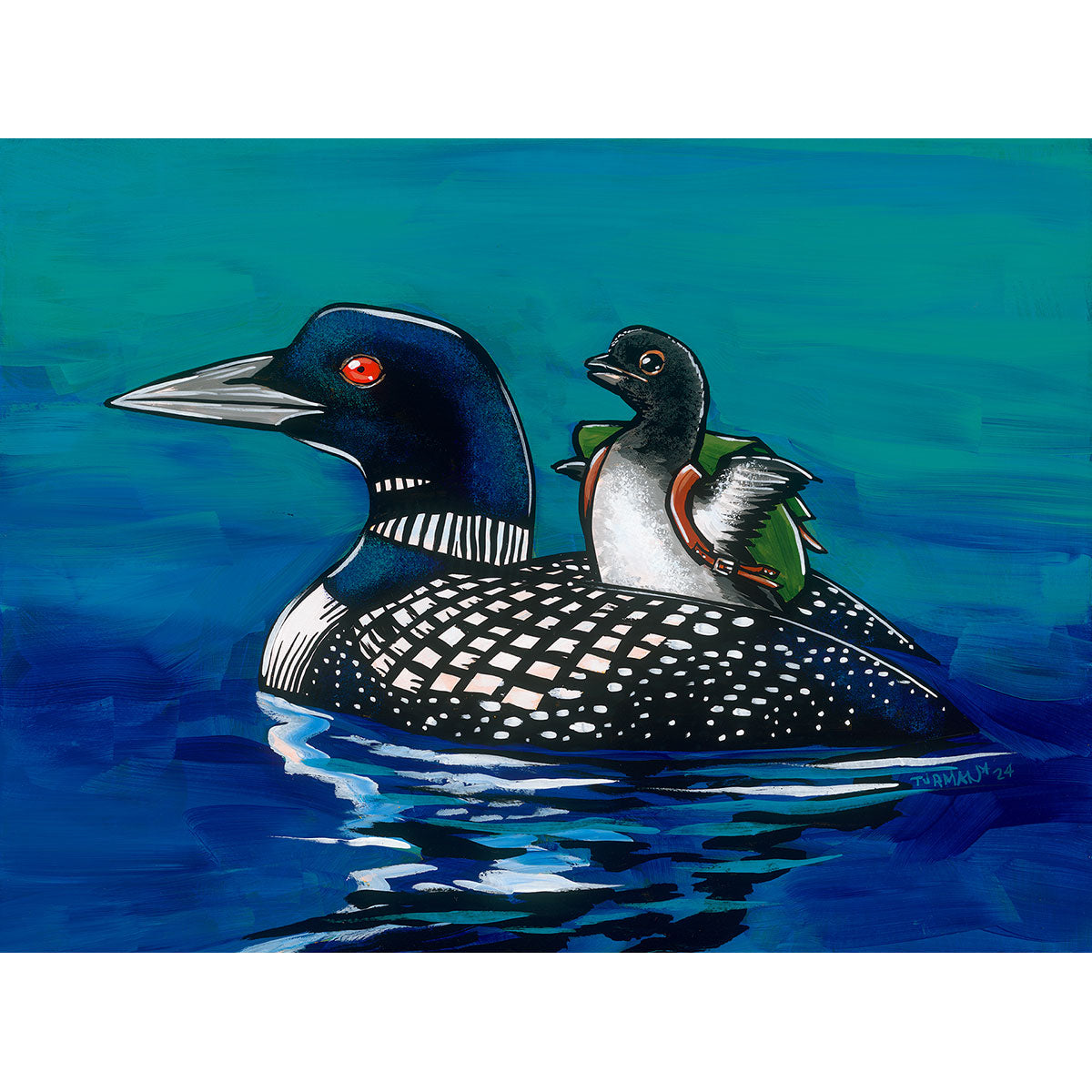 Mama Loon's Backpack - Print - Adam Turman
