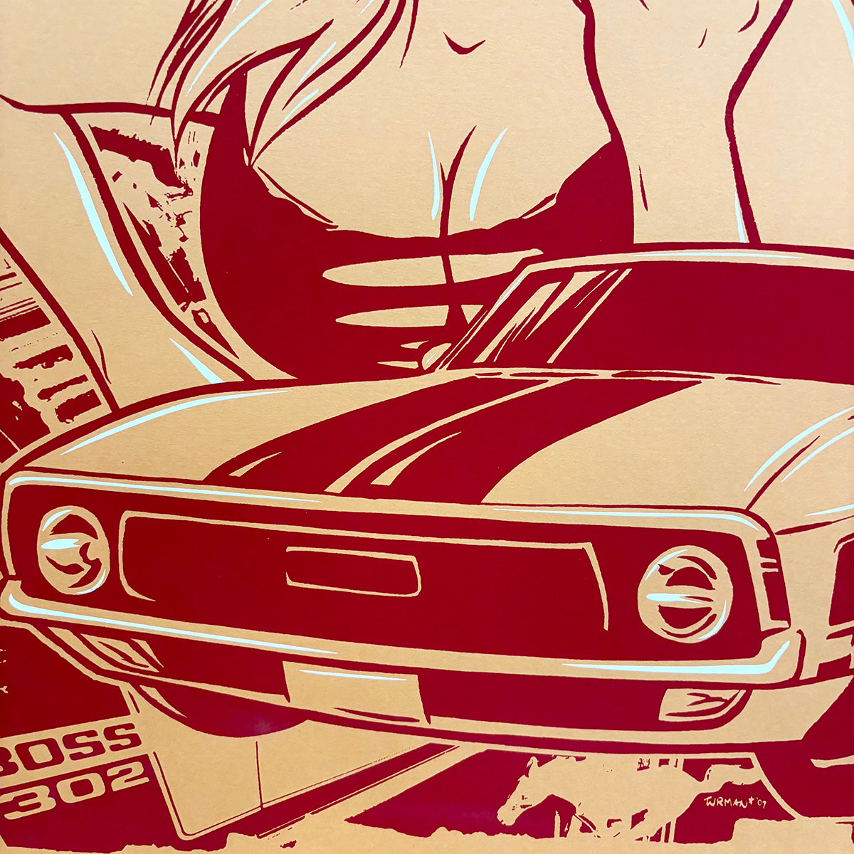 Boss 302 - Original Screen Print