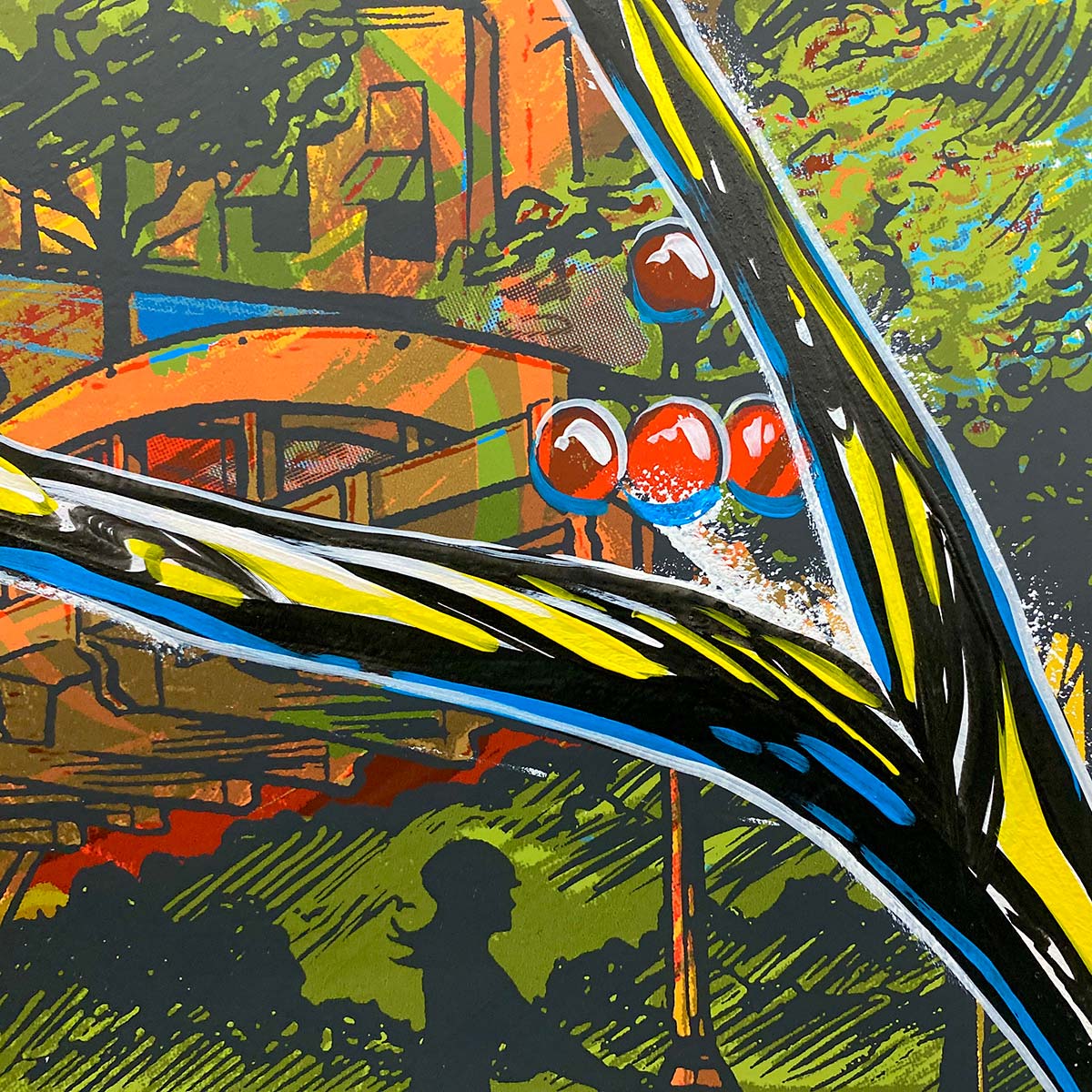 Cardinal Over St. Paul - Painted Test Print