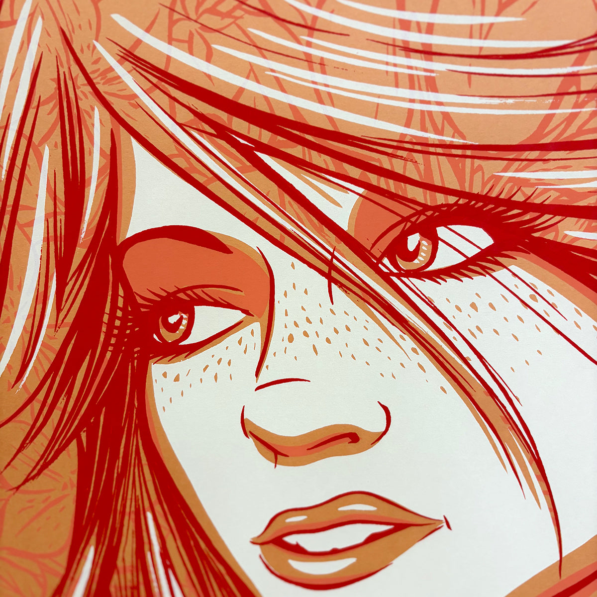 Blonde, Brunette, & Freckles - Set of 3 Original Screen Prints