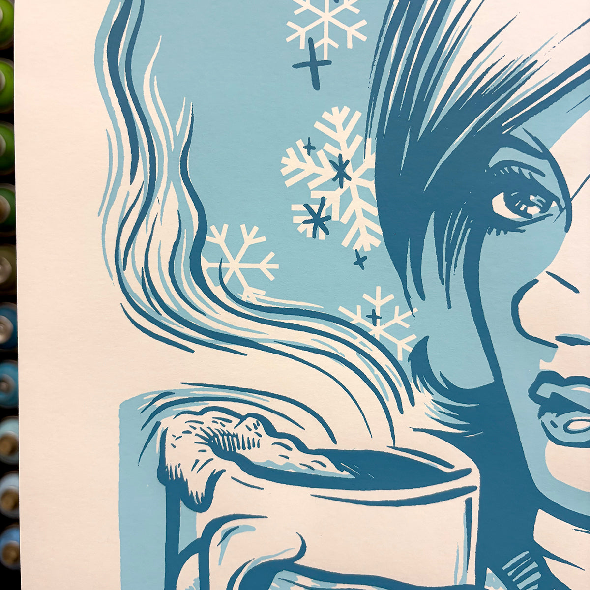 Hot Cocoa Girl 2007 - Original Screen Print