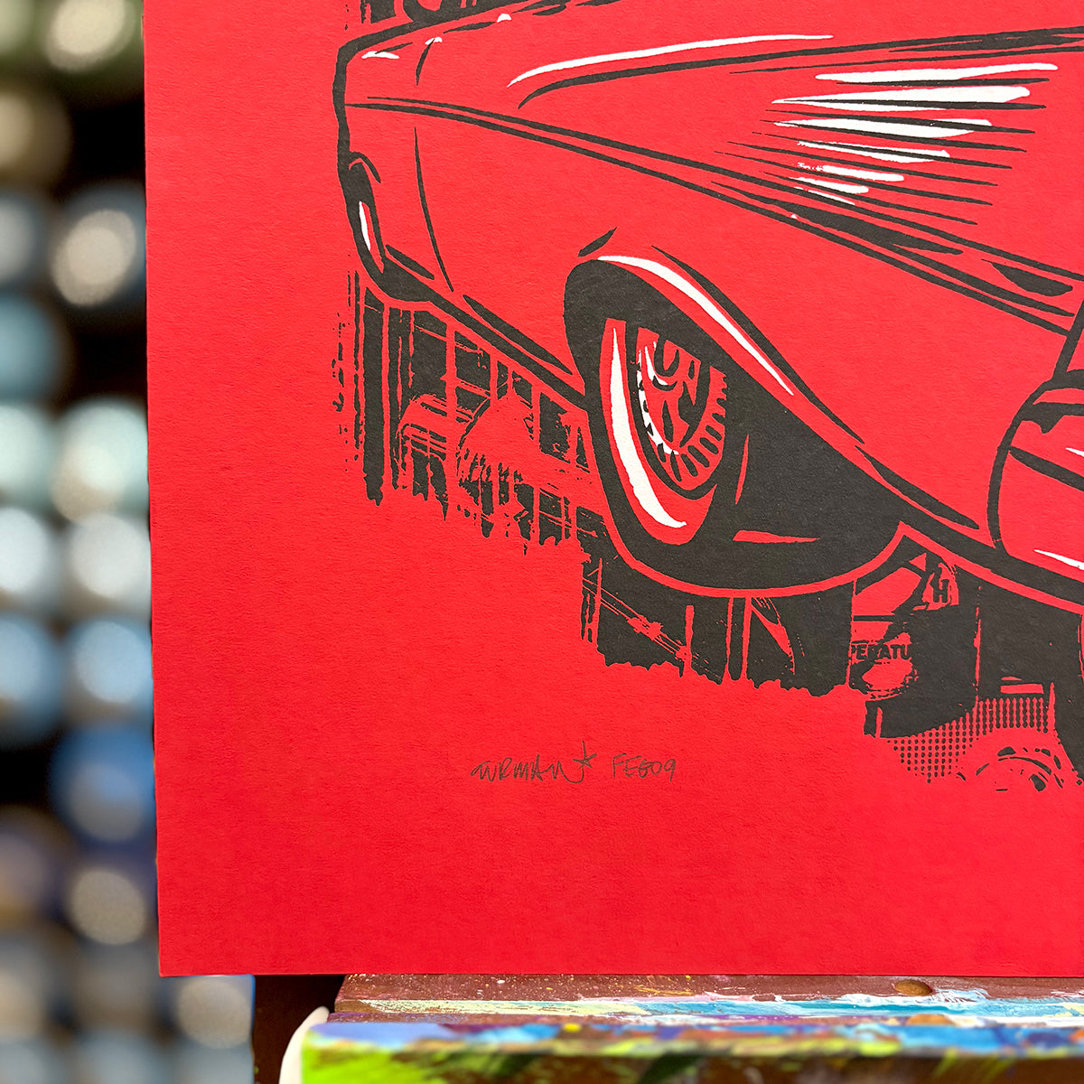 Hot Rod Girl - Original Screen Print