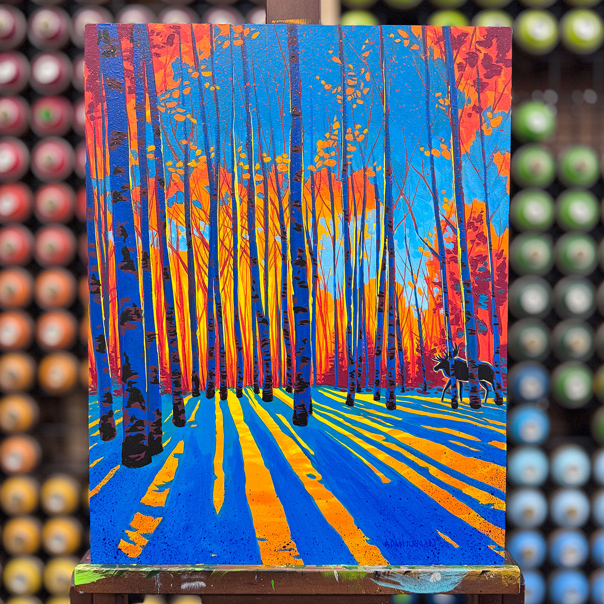 Birch Forest - Inktober 2025 - 14x18