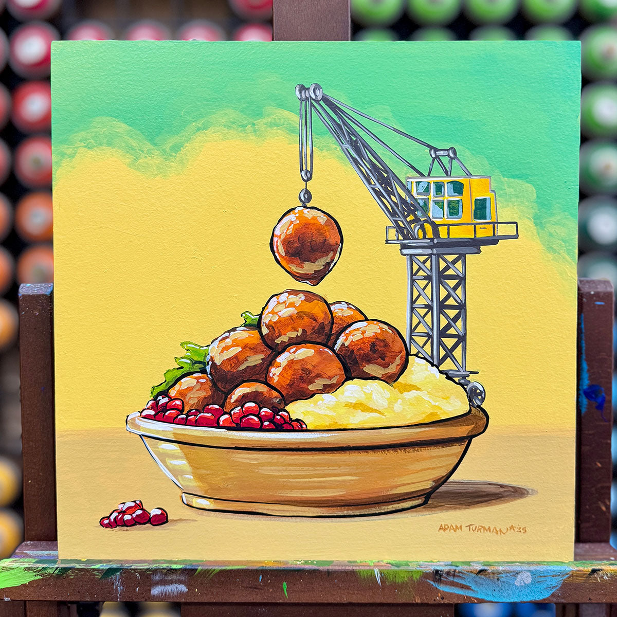 Swedish Meatballs - Inktober 2025 - 12x12