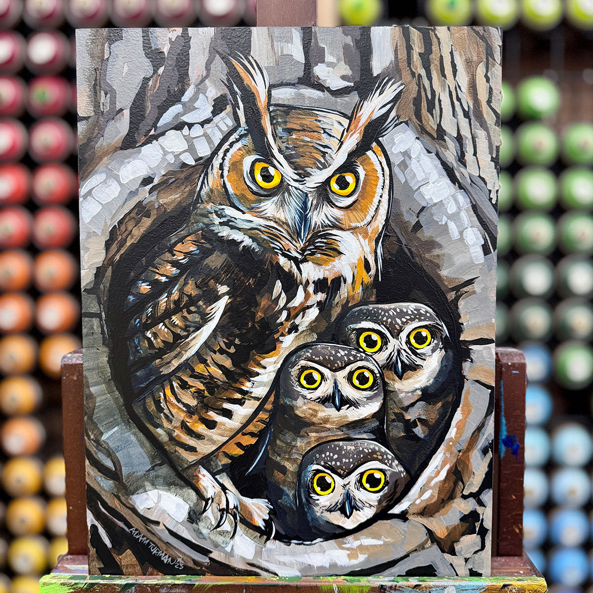 They're Watching You - Inktober 2025 - 12x16