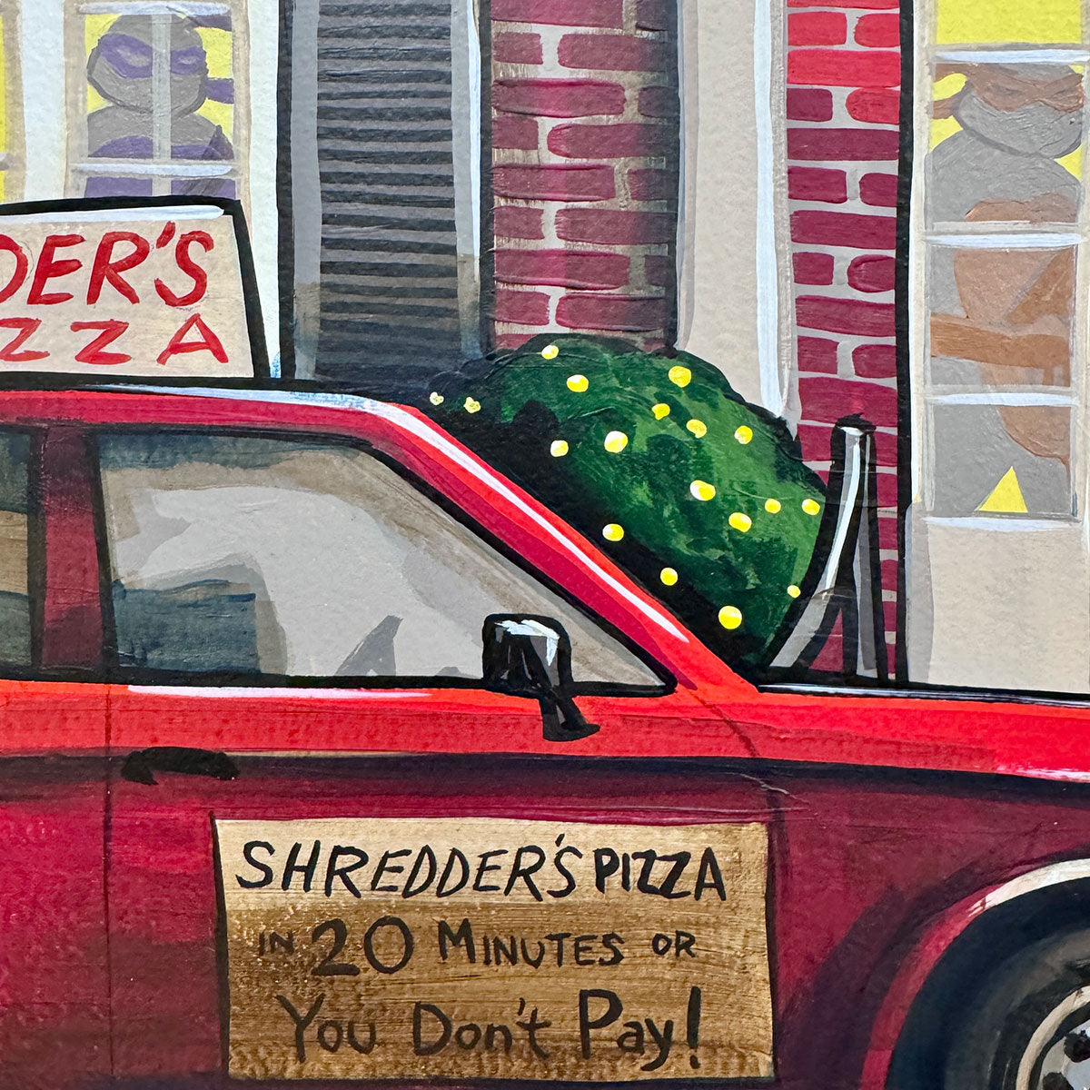 Shredder's Delivery - Inktober 2025 - 16x12