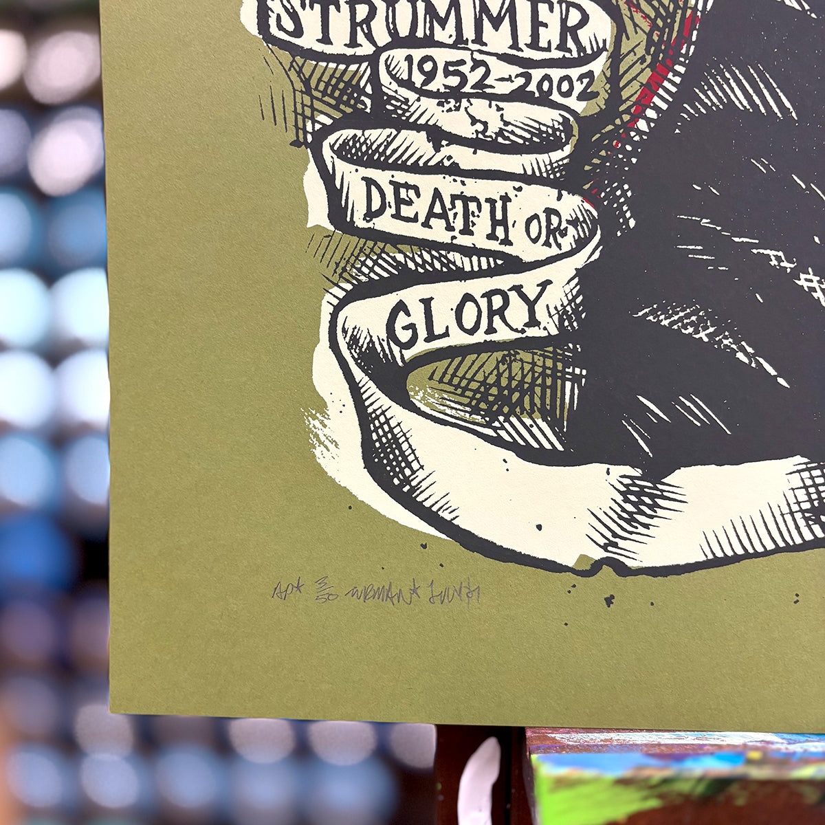 Joe Strummer Death or Glory 2007 - Original Screen Print