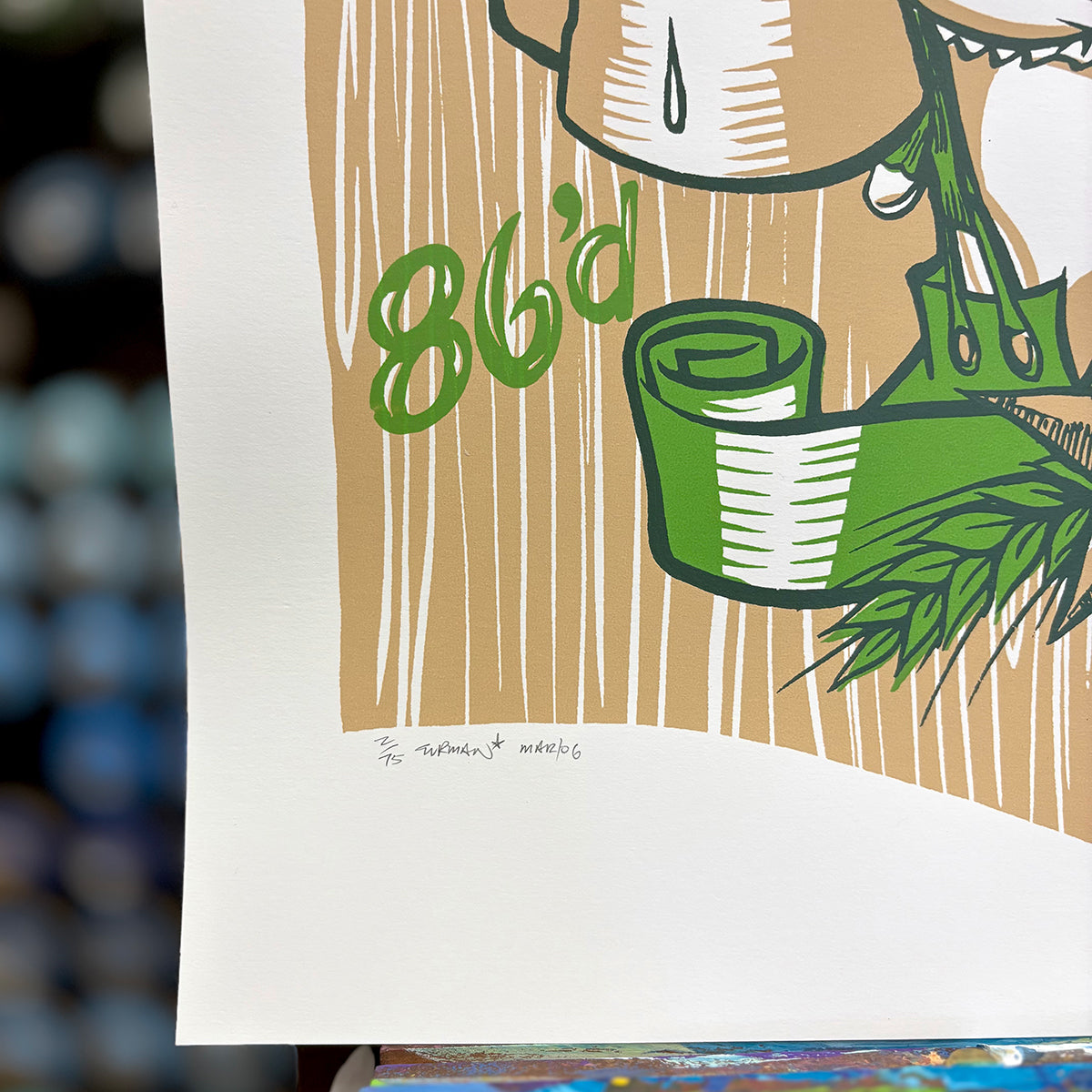 Last Call 86d - Original Screen Print
