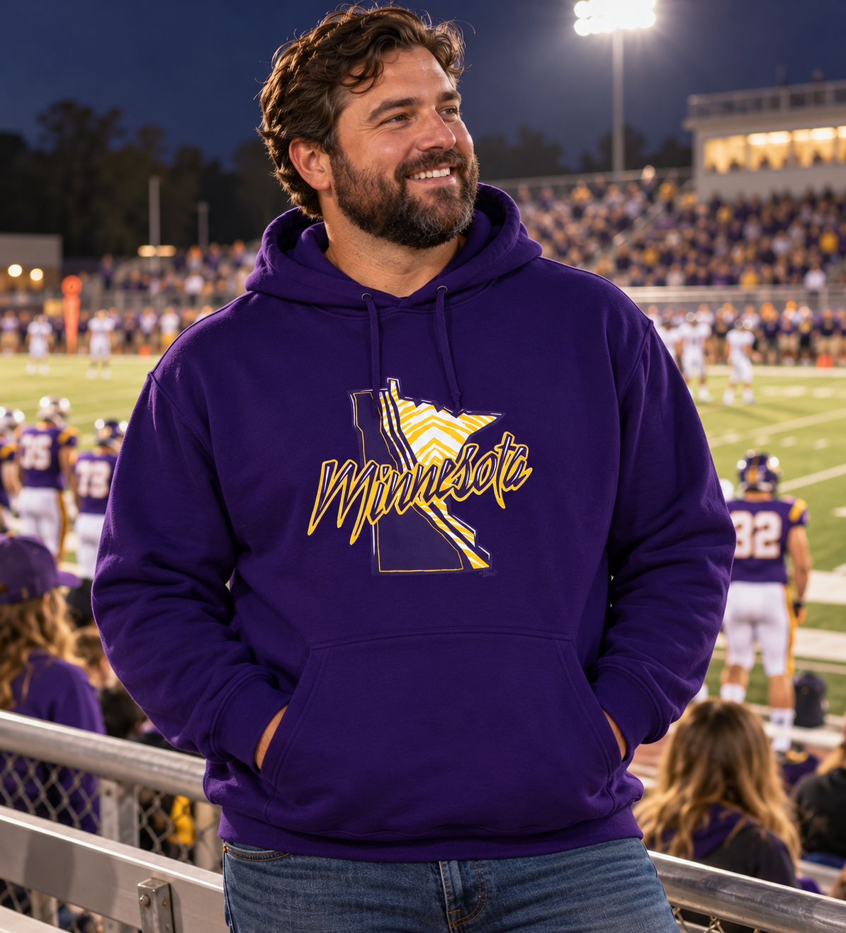 Minnesota Welcomes You Purple Hoodie