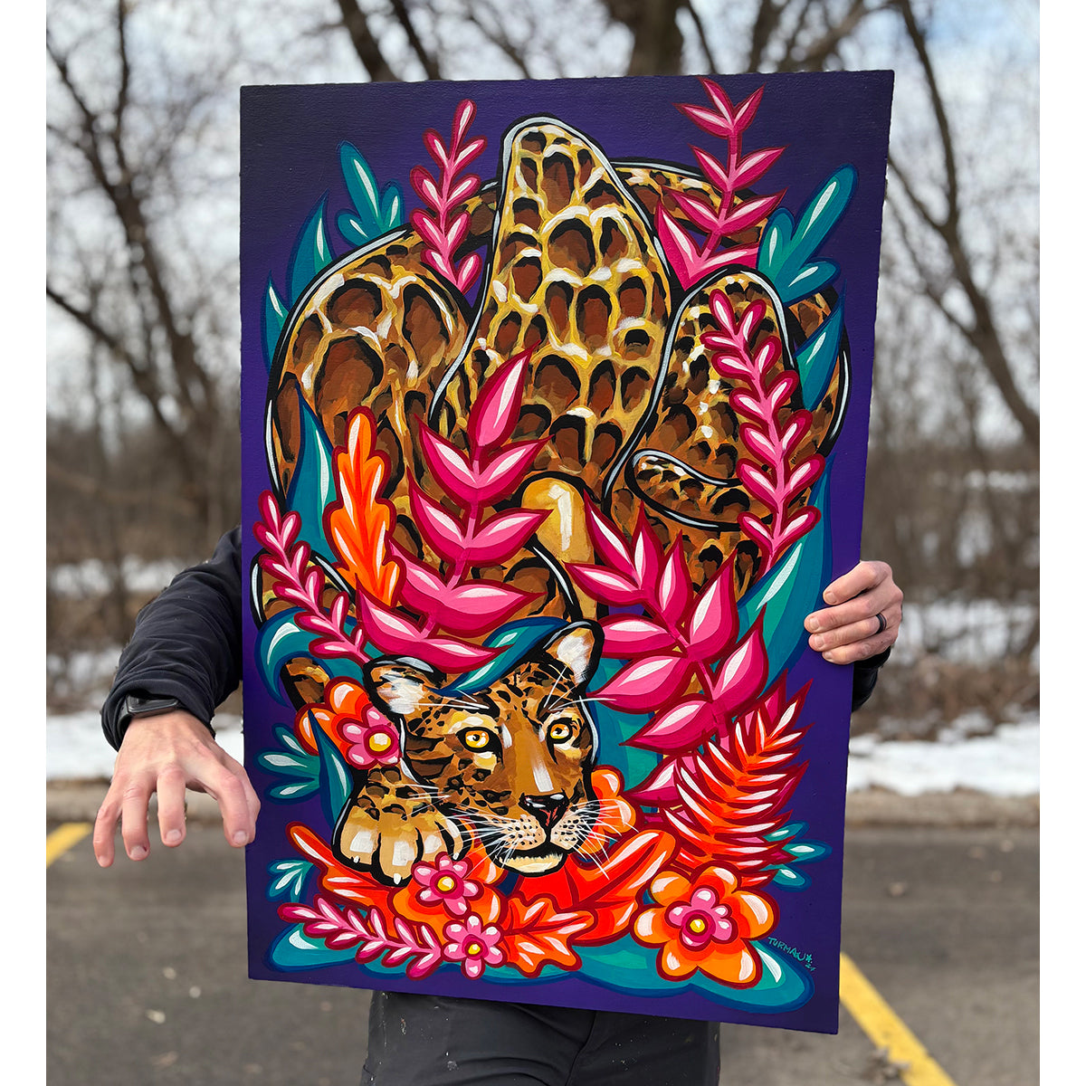 On The Hunt - Original Painting - 24"x36"