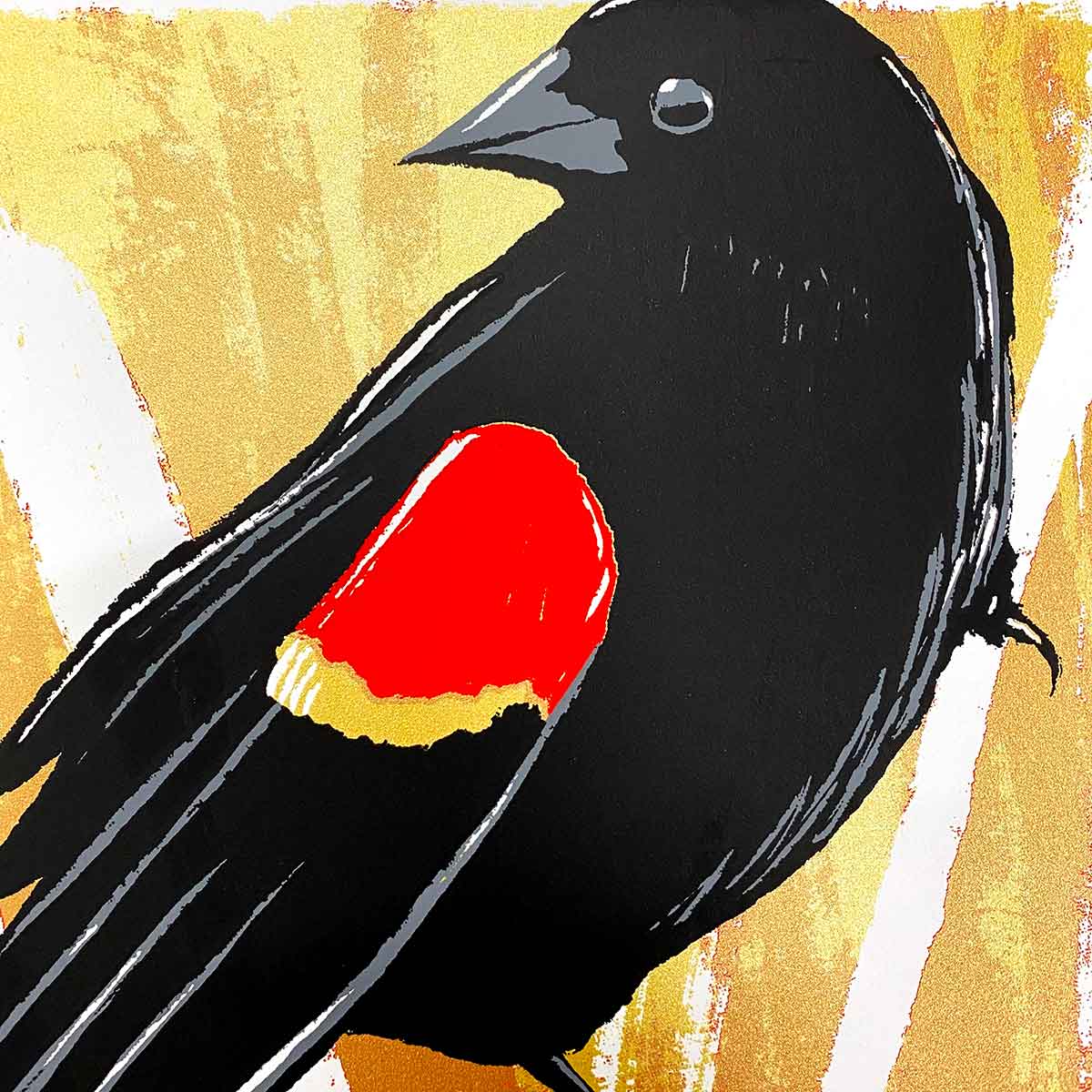 Red Wing Blackbird - Original Screen Print