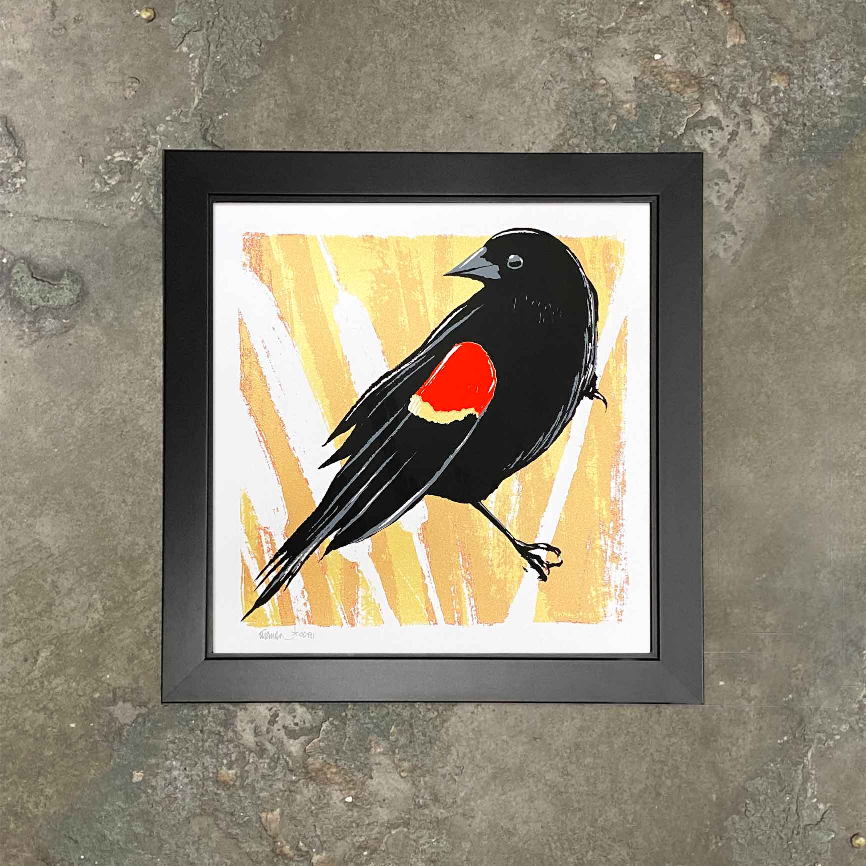 Red Wing Blackbird - Original Screen Print