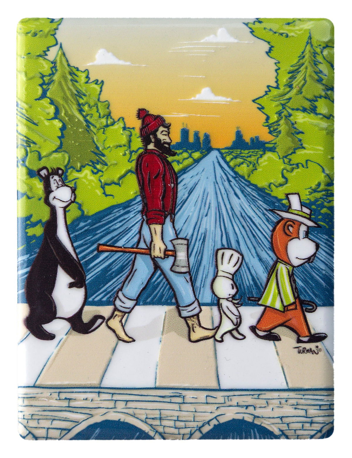 Minnesota Abbey Road Magnet 2.5" x 3"