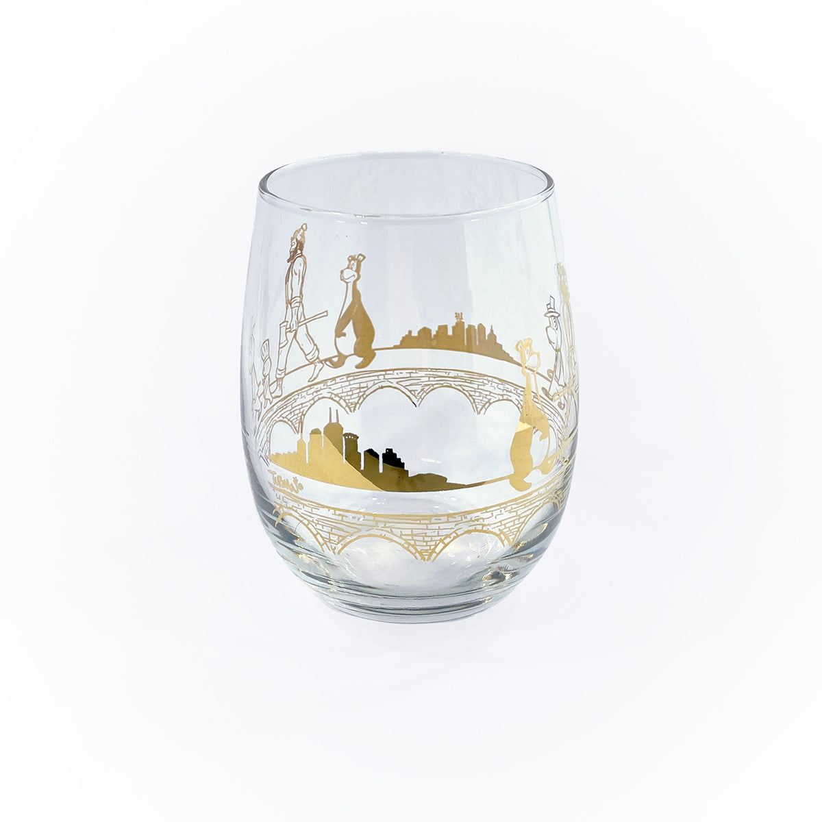 MN Abbey Road Gold Foil Wine Glass