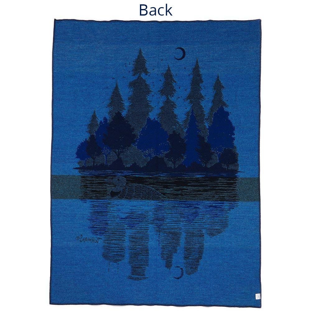Faribault Loon Wool Throw Blankets Printed By Adam Turman