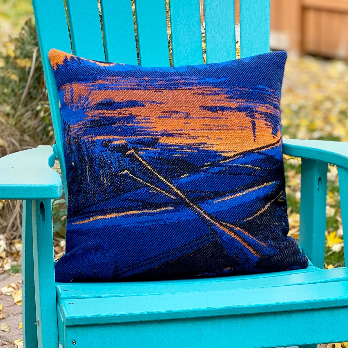 Boundary Waters wool pillow cover Minnesota design