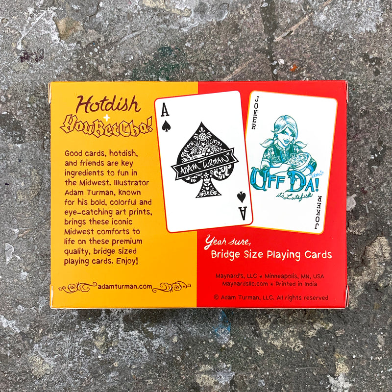 Hotdish/YouBetCha Bridge Size Playing Cards