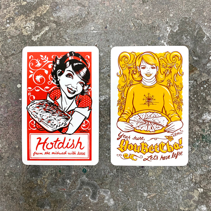 Hotdish/YouBetCha Bridge Size Playing Cards