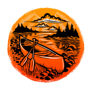Canoe Pint Glass