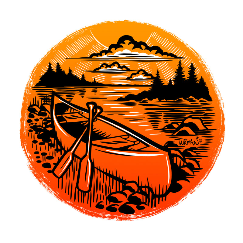 Canoe Pint Glass