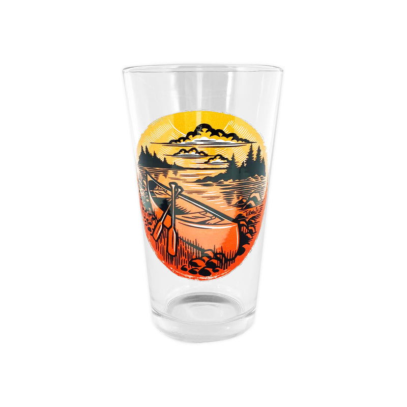 Canoe Pint Glass