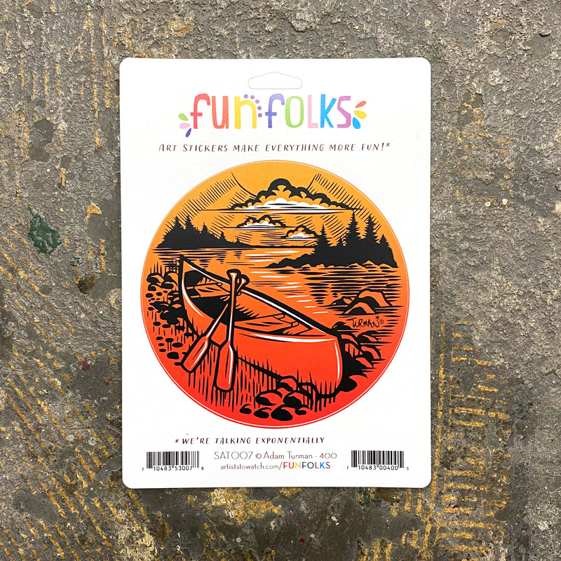 Canoe Sticker