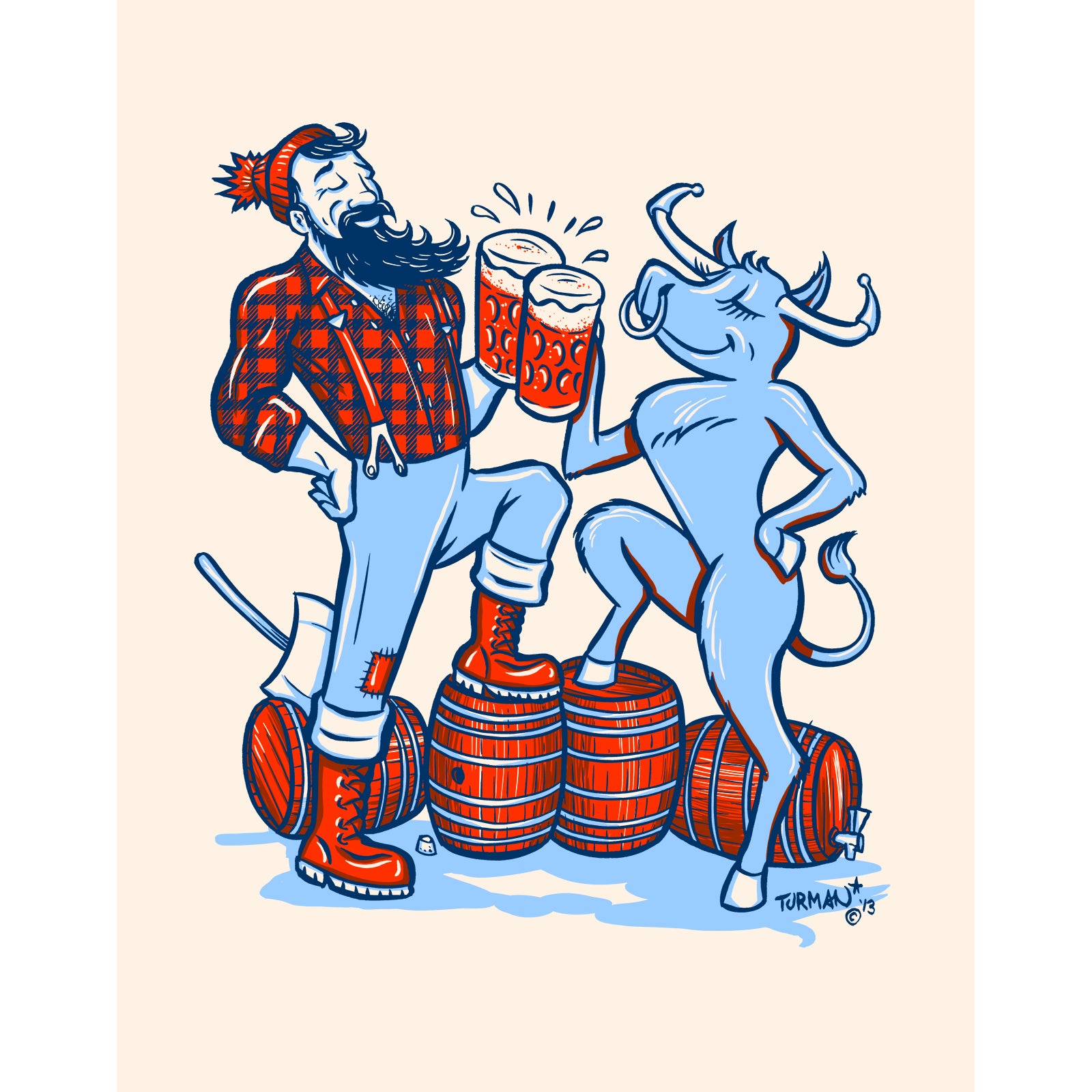 Paul Bunyan And Babe The Blue Ox Coloring Pages
