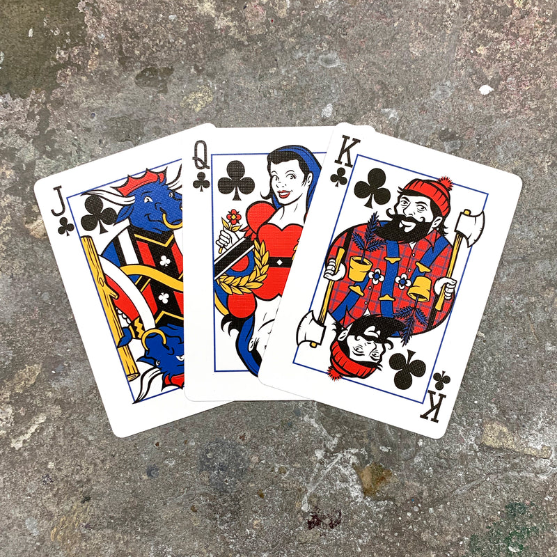 Paul and Babe, Timber! Playing Cards
