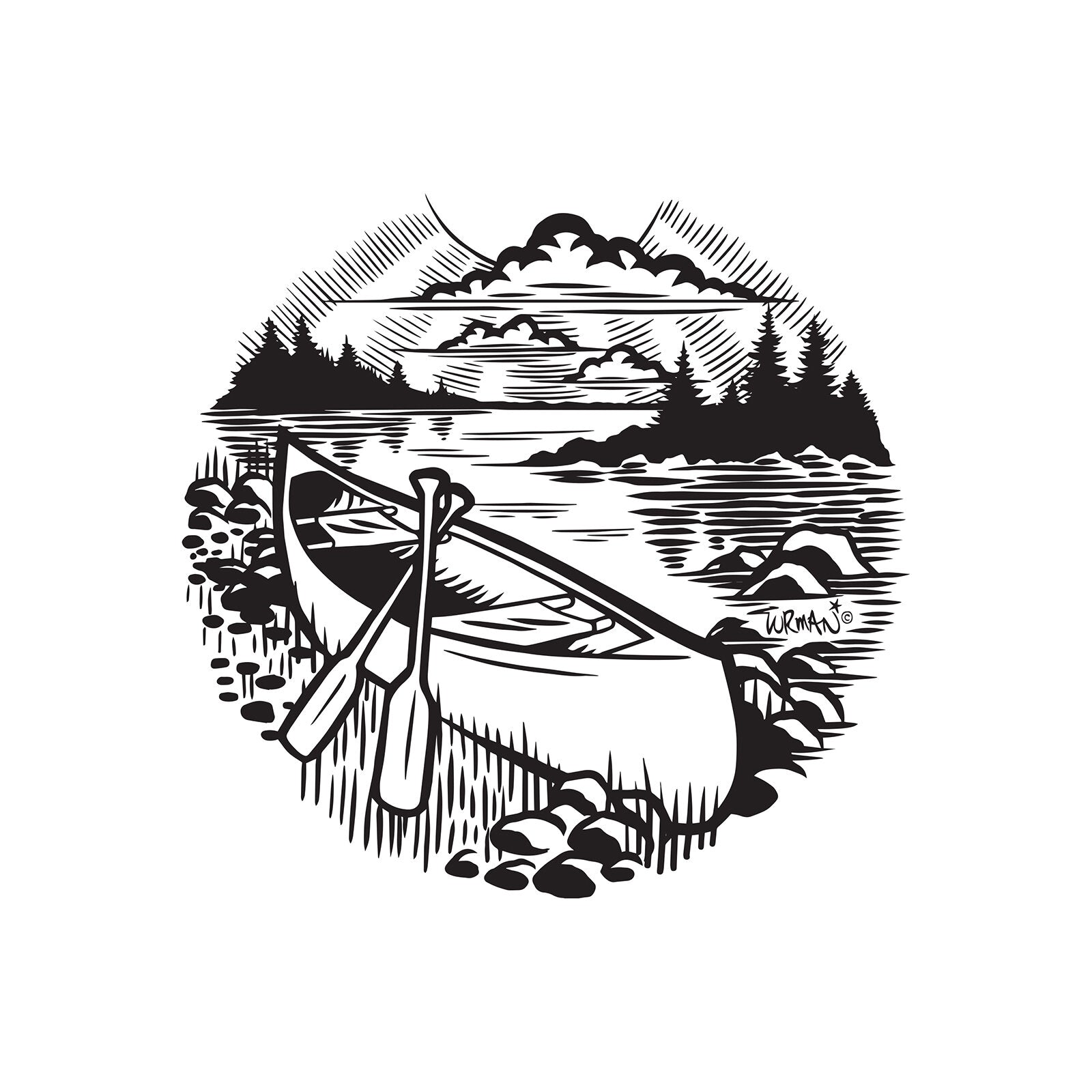 Black & Tan Leather No.9 Wallet Minnesota by Turman Artwork Company