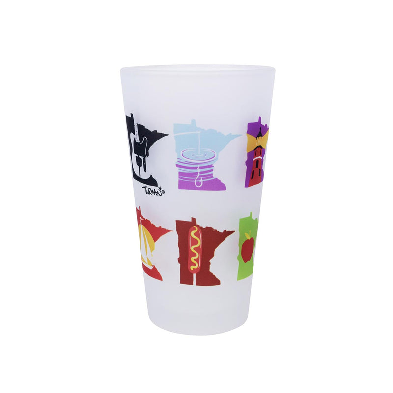 MN Months Frosted Pint Glass