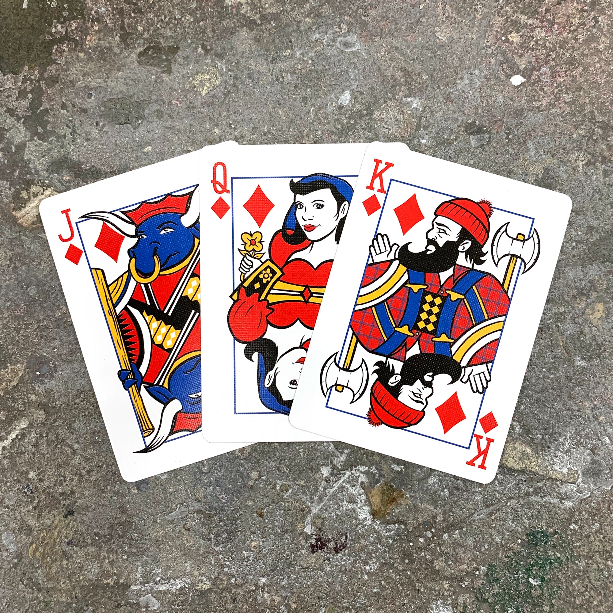 Paul and Babe, Timber! Playing Cards